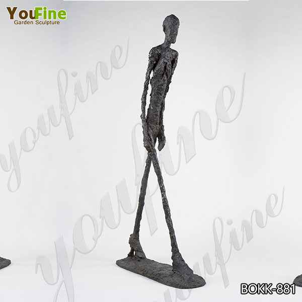 Abstract Life Size Bronze Giacometti Walking Man Sculpture for Sale