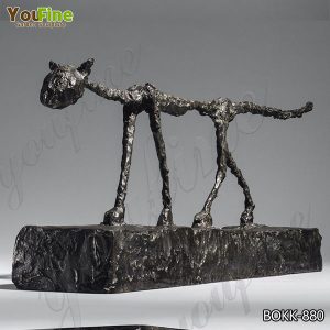 Modern Bronze Cat Sculpture by Giacometti from Factory Supply BOKK-880