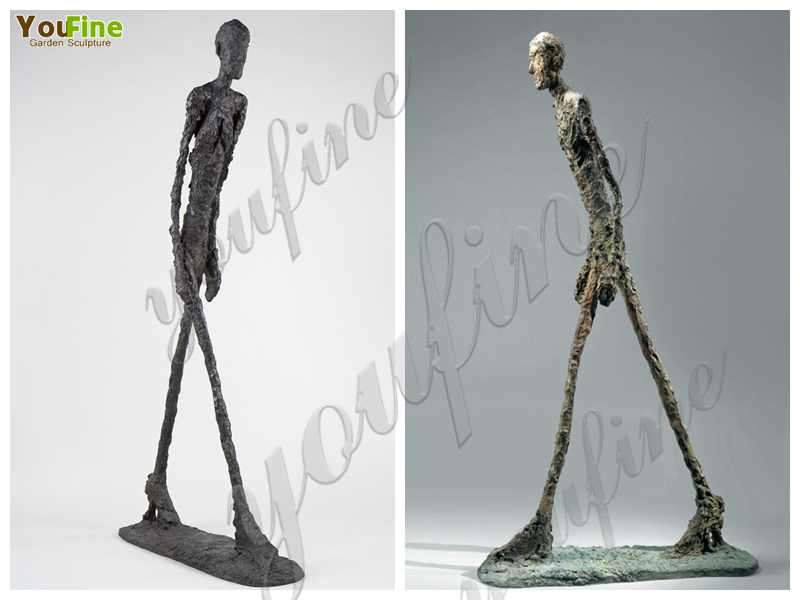 Abstract Life Size Bronze Giacometti Walking Man Sculpture for Sale BOKK-881 - Abstract Bronze Sculpture - 1