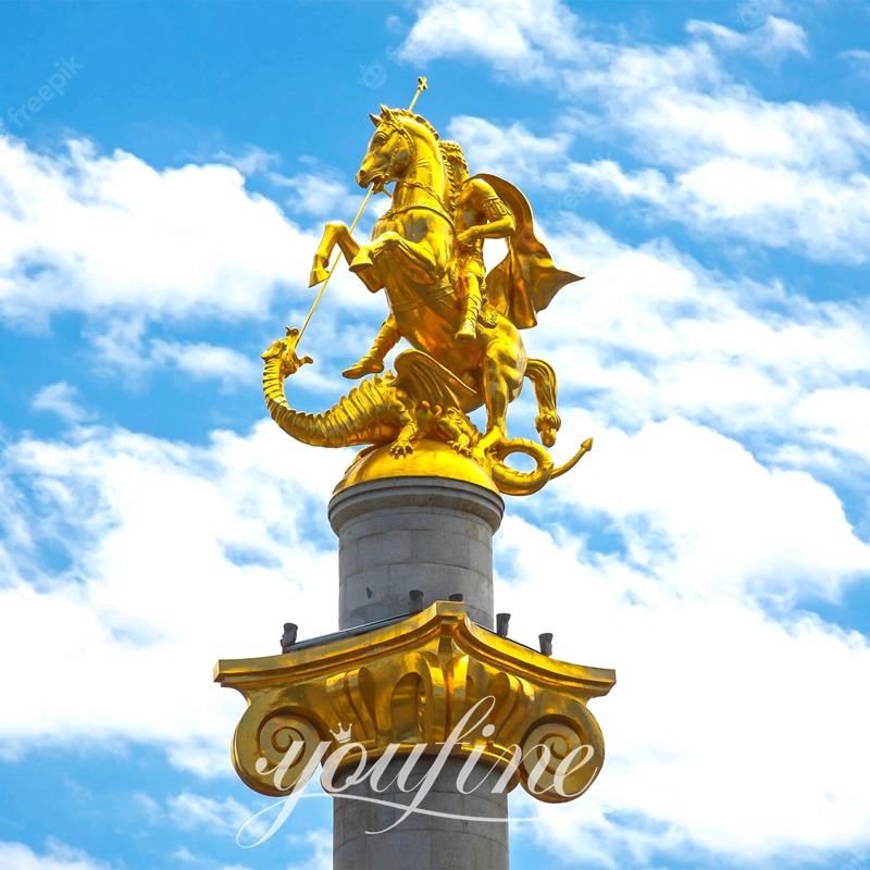 Bronze St. George and Dragon Statue for Outdoor Decor Supplier BOKK-770 - Bronze Classical Sculpture - 6