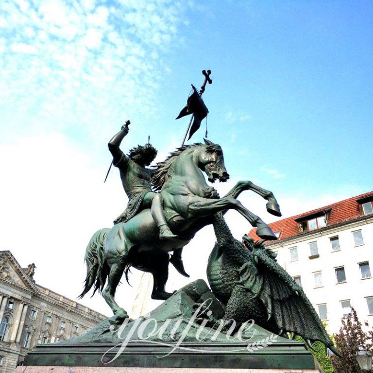 Bronze st george sculpture-YouFine Sculpture