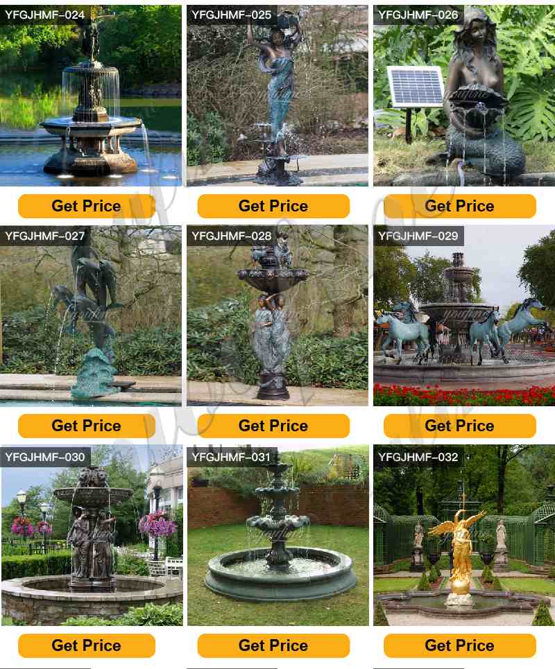 Bronze water fountain