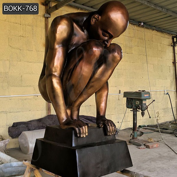 Casting Bronze Nude Man Statue from Factory Supply