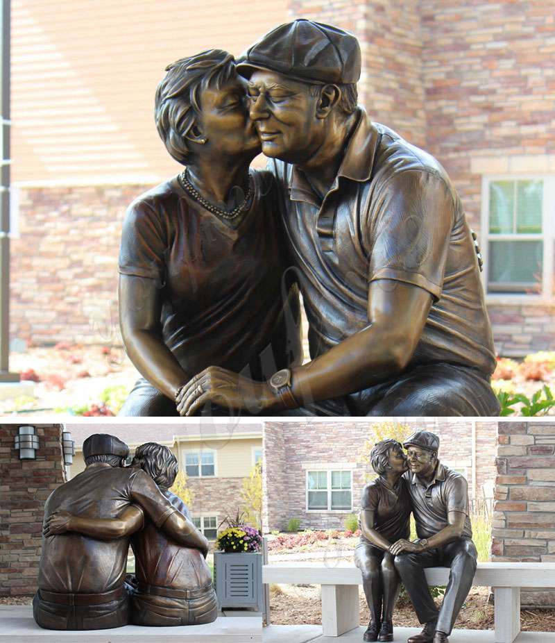 Custom Bronze Grandparents Statue from Photo Suppliers BOKK-719 - Bronze Famous Sculpture - 1