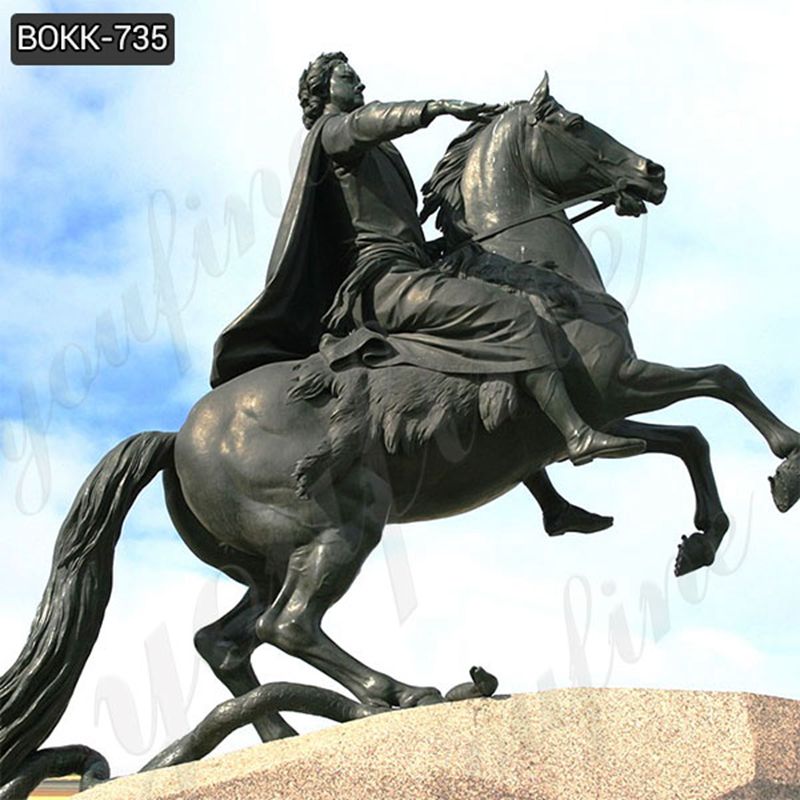Famous Large Bronze Peter the Great Statue Replica for Sale