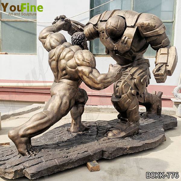 Large Hulk and Samurai Bronze Statue Suppliers