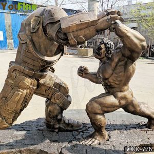 Movie Star Large Hulk and Samurai Bronze Statue Suppliers BOKK-776