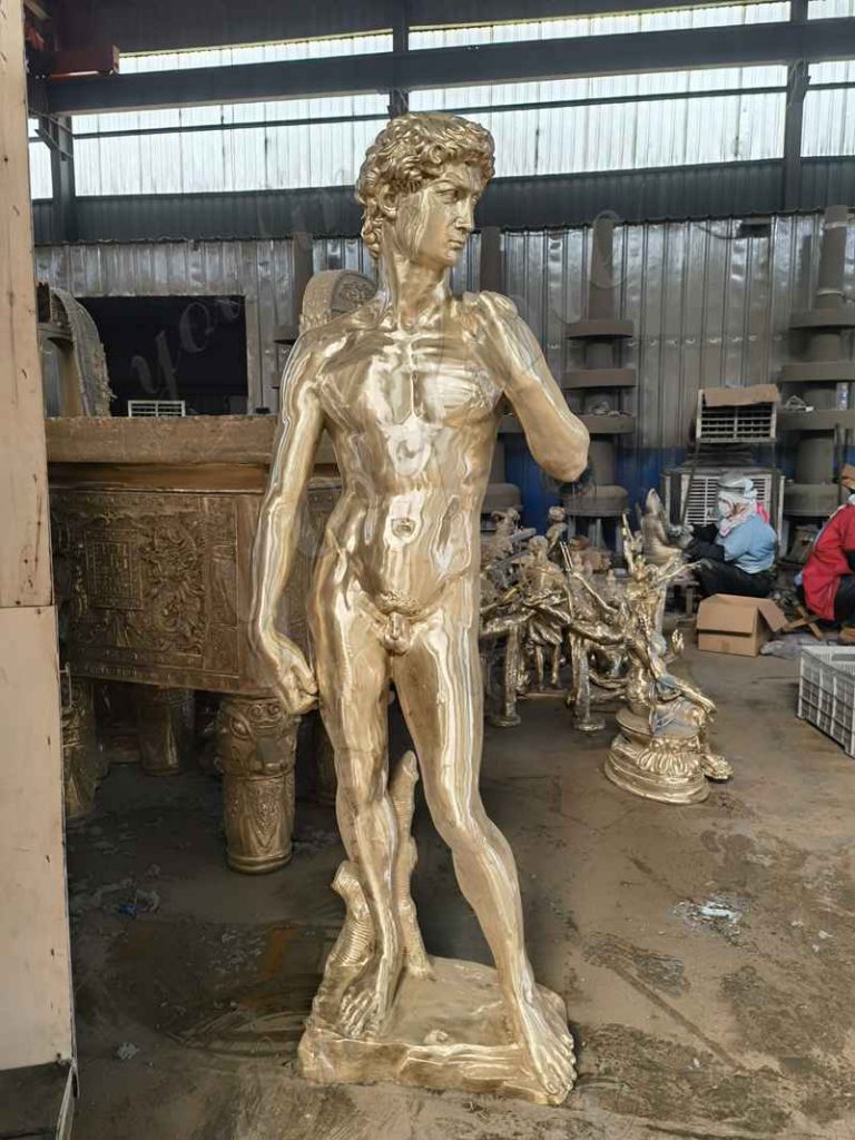 Michelangelo's David bronze sculpture