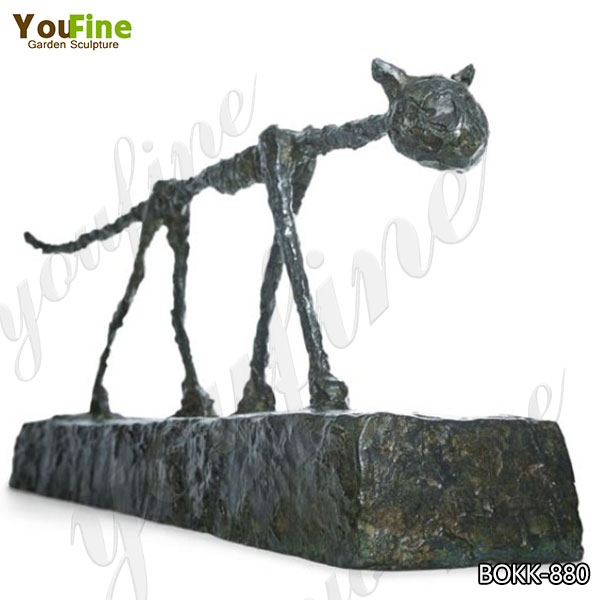 Modern Bronze Cat Sculpture by Giacometti from Factory Supply