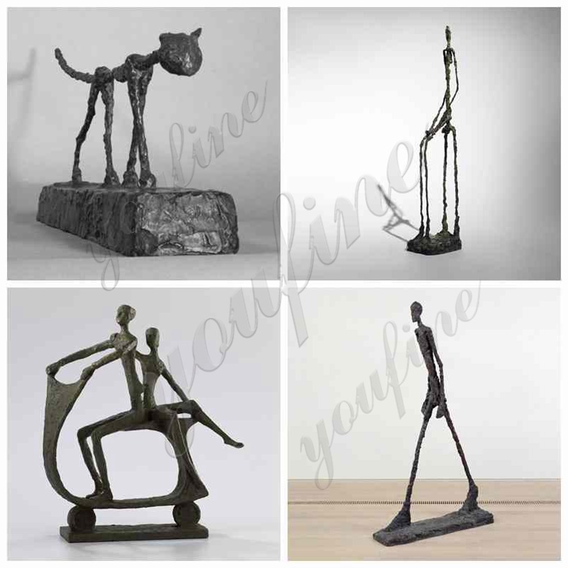 Modern Bronze Cat Sculpture by Giacometti from Factory Supply BOKK-880 - Abstract Bronze Sculpture - 2