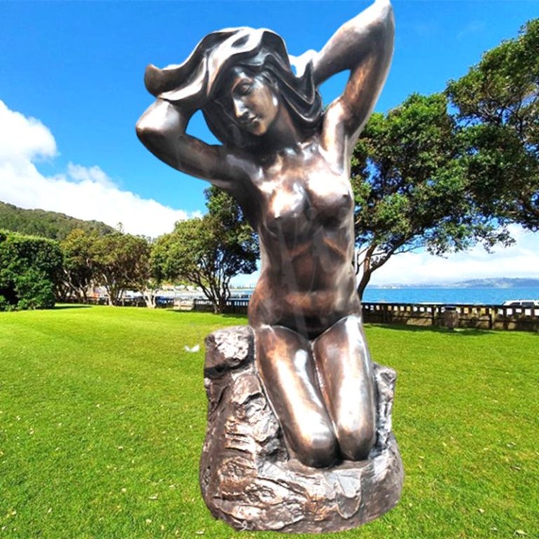 Modern Bronze Nude Girl Statue