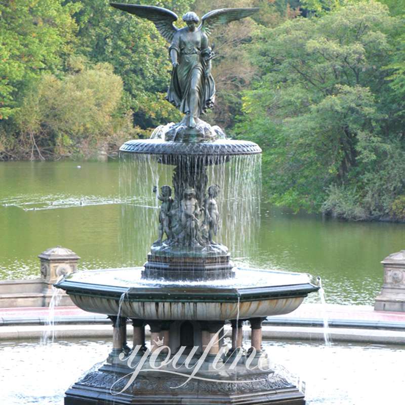 Outdoor Tiered Bronze Fountain with Pelican Statue for Sale BOKK-854 - Bronze Animal Fountain - 19