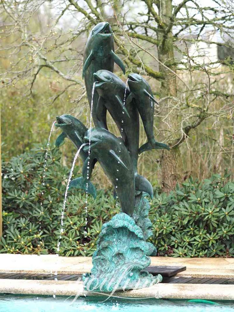 Outdoor Tiered Bronze Fountain with Pelican Statue for Sale BOKK-854 - Bronze Animal Fountain - 23