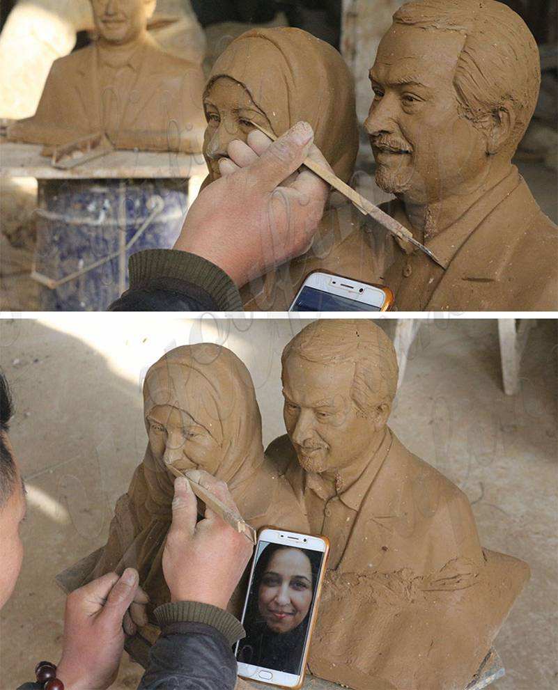 Custom Bronze Grandparents Statue from Photo Suppliers BOKK-719 - Bronze Famous Sculpture - 2