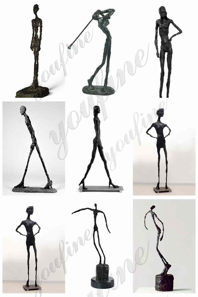 Abstract Life Size Bronze Giacometti Walking Man Sculpture for Sale BOKK-881 - Abstract Bronze Sculpture - 2