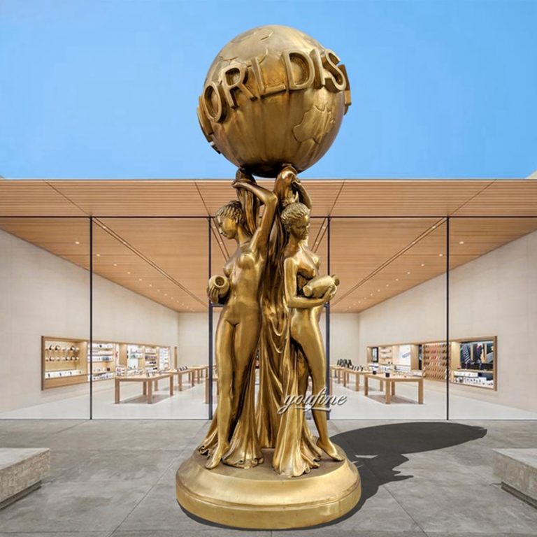 the world is yours fountain-YouFine Sculpture