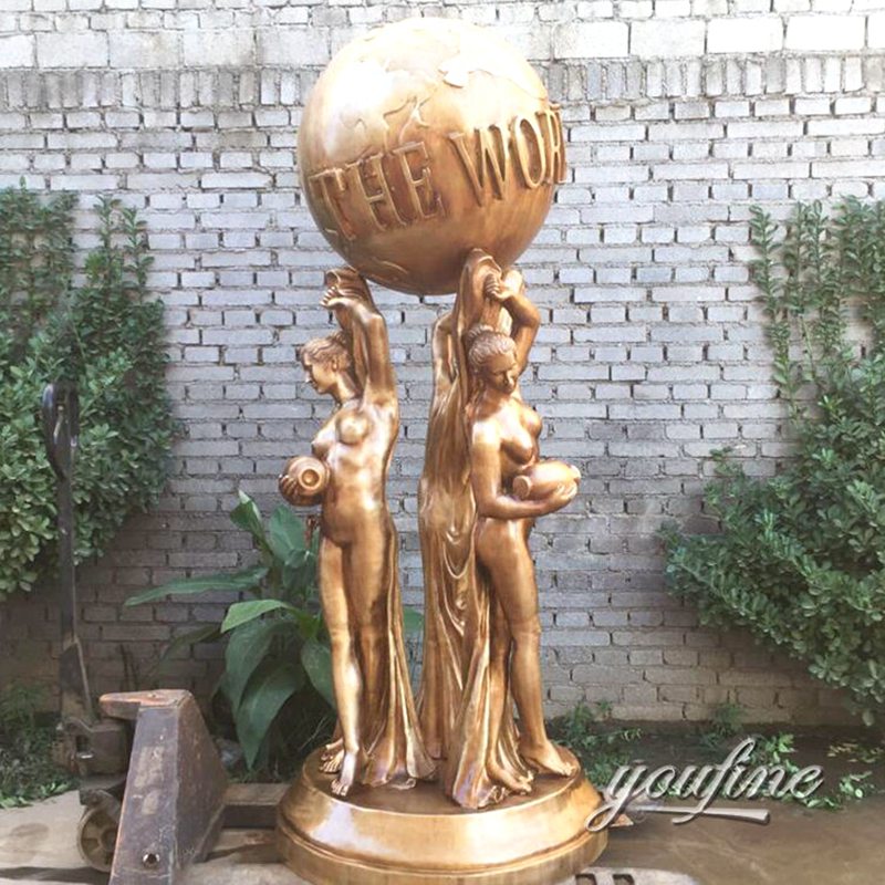 Famous the World is Yours Bronze Statue for Sale BOKK-583 - Bronze Classical Sculpture - 7