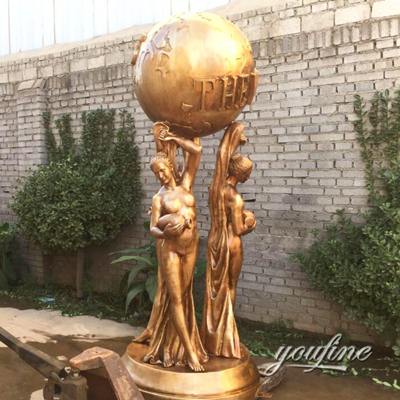 Famous the World is Yours Bronze Statue for Sale BOKK-583 - Bronze Classical Sculpture - 8