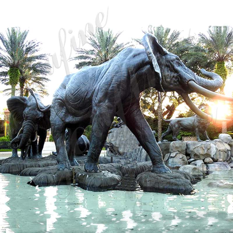Bronze Large Outdoor Elephant-YouFine Sculpture
