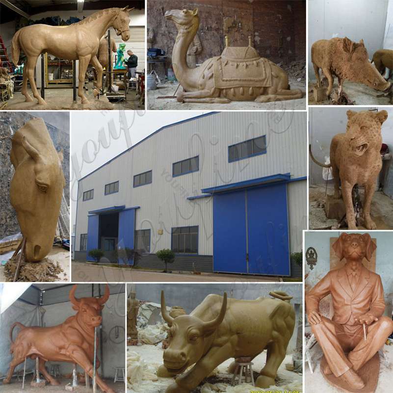 Large Bronze Trunk Up Elephant Statues for Garden Factory Direct BOKK-386 - Bronze Animal Sculpture - 13