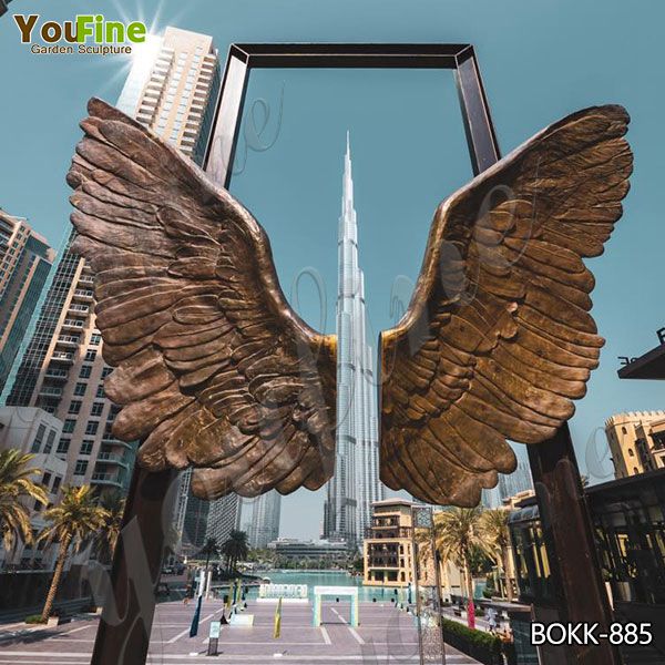 Bronze Wings Sculpture