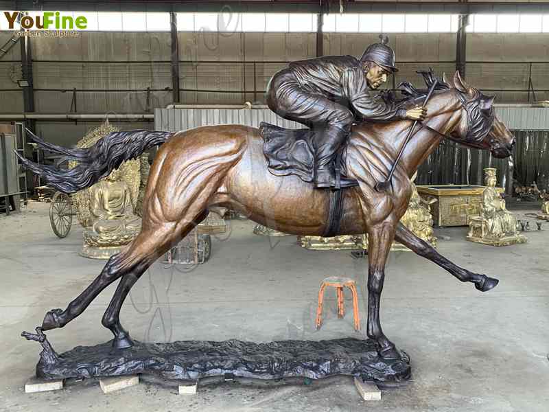 Hot Selling Large Bronze Racing Horse Statue from You Fine Bronze Factory - Showcase - 1