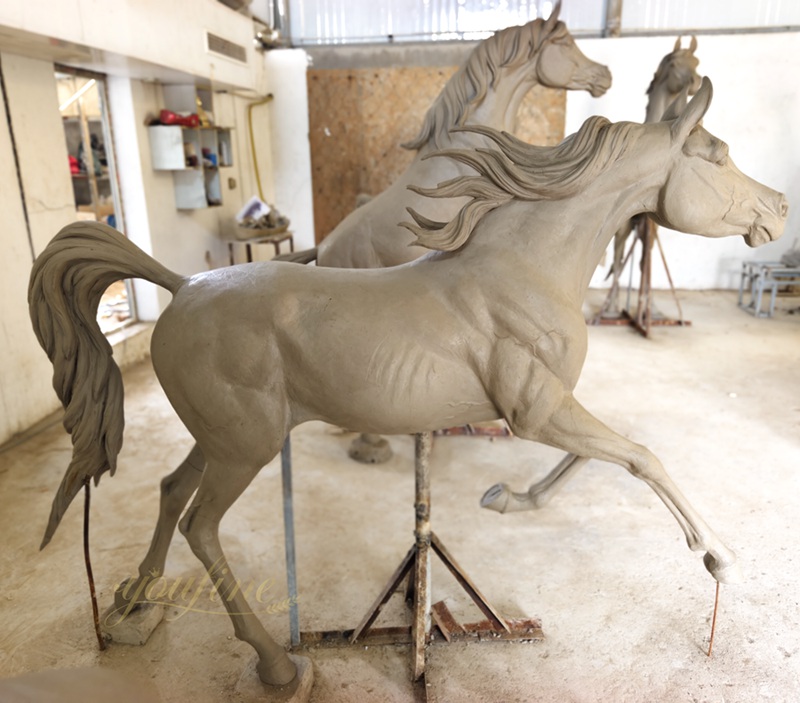 Mare and Foal Bronze Sculpture BOKK-868 - Bronze Horse Statues - 4