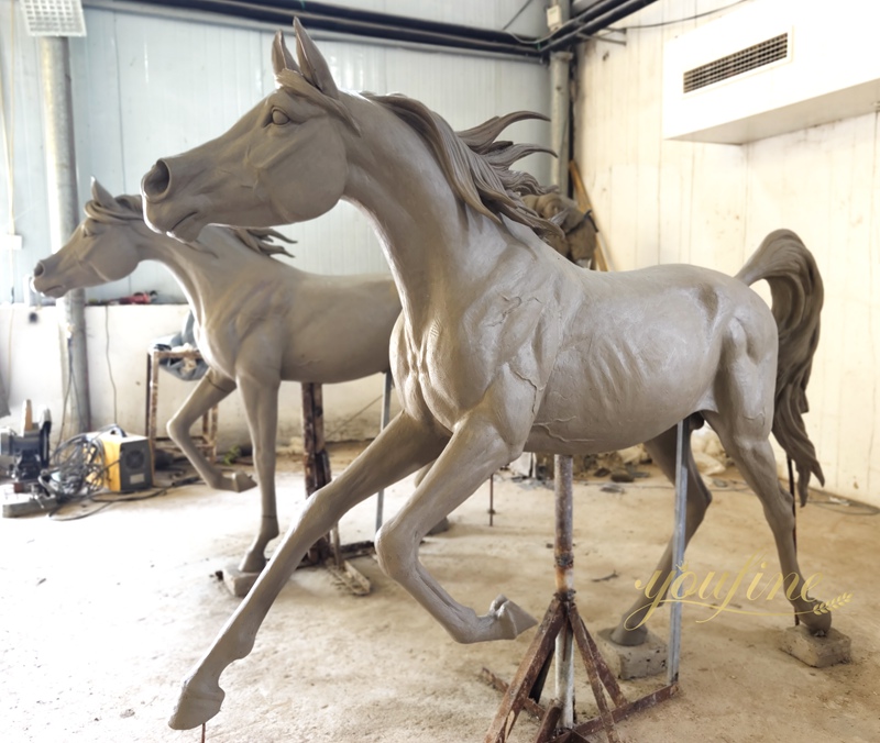 Bronze Statue Mare and Foal BOKK-867 - Bronze Horse Statues - 4