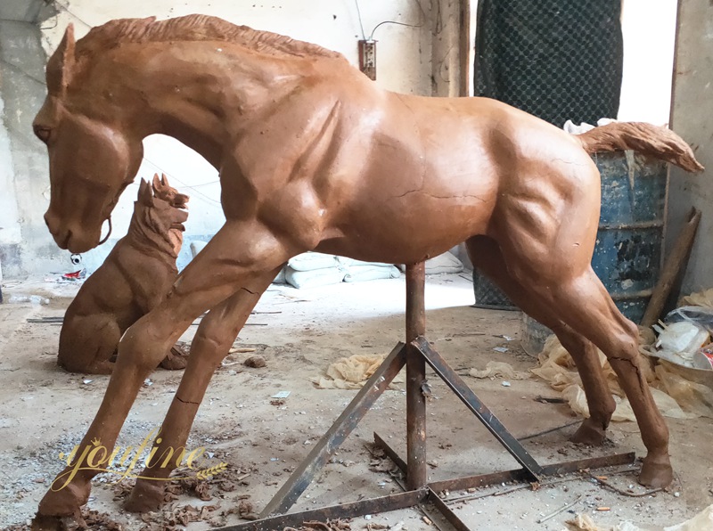 Bronze Statue Mare and Foal Art BOKK-244 - Bronze Horse Statues - 2