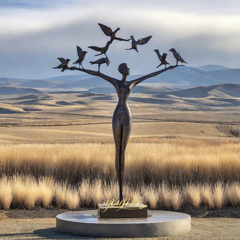 Life Size Abstract Female Sculpture BOKK-420 - Abstract Bronze Sculpture - 2