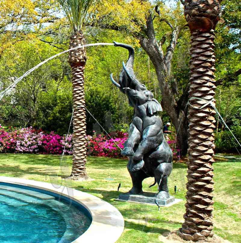 Life-Size Bronze Elephant Water Fountain-YouFine Sculpture
