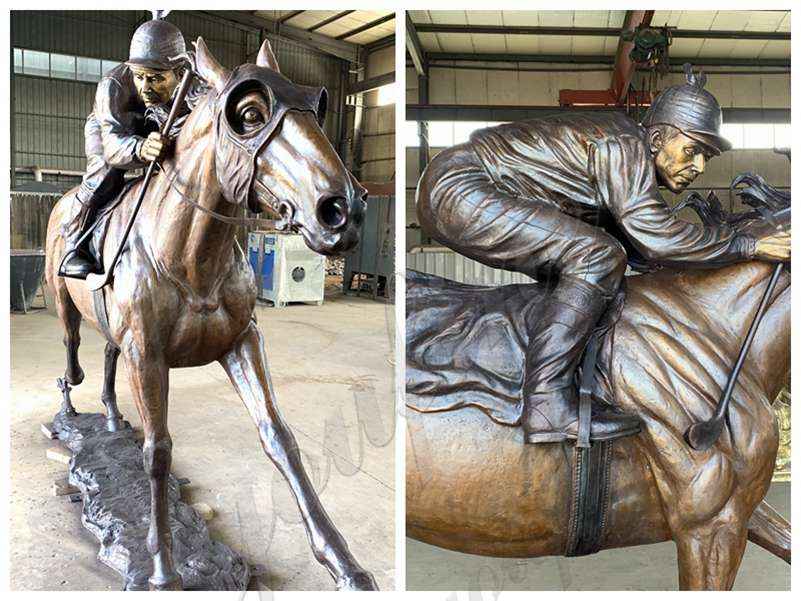 Hot Selling Large Bronze Racing Horse Statue from You Fine Bronze Factory - Showcase - 4