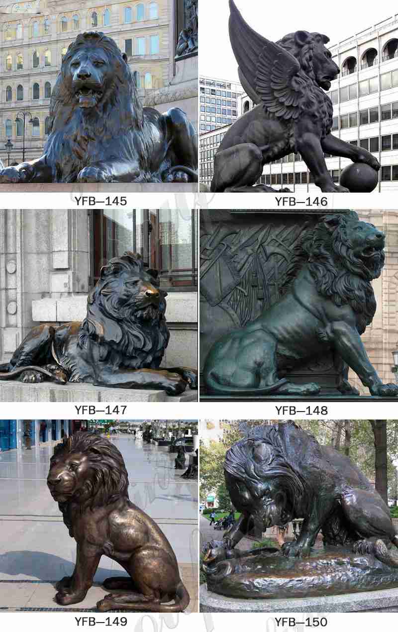large bronze lion statue for sale