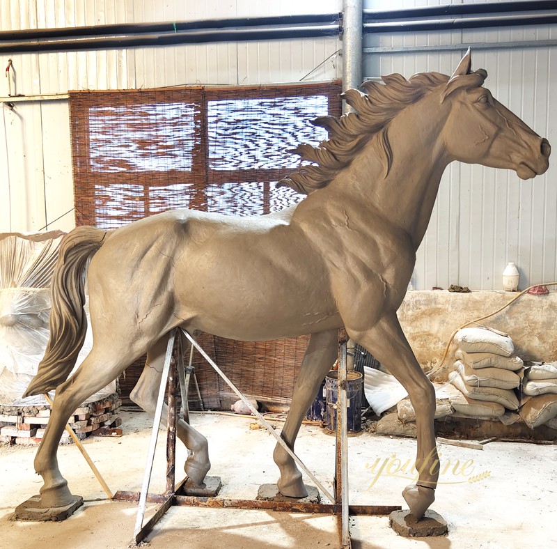 Mare and Foal Bronze Sculpture BOKK-868 - Bronze Horse Statues - 7