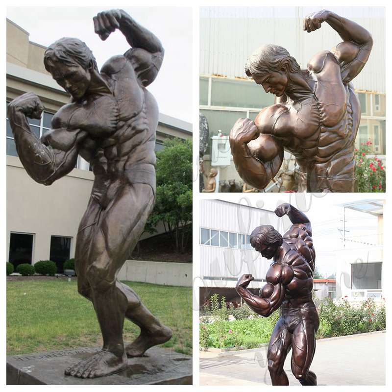 Outdoor Large Bronze Arnold Schwarzenegger Statue for Sale BOKK-893 - Bronze Famous Sculpture - 1