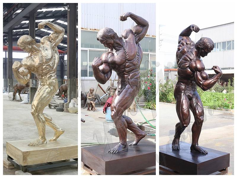 Outdoor Large Bronze Arnold Schwarzenegger Statue for Sale BOKK-893 - Bronze Famous Sculpture - 2