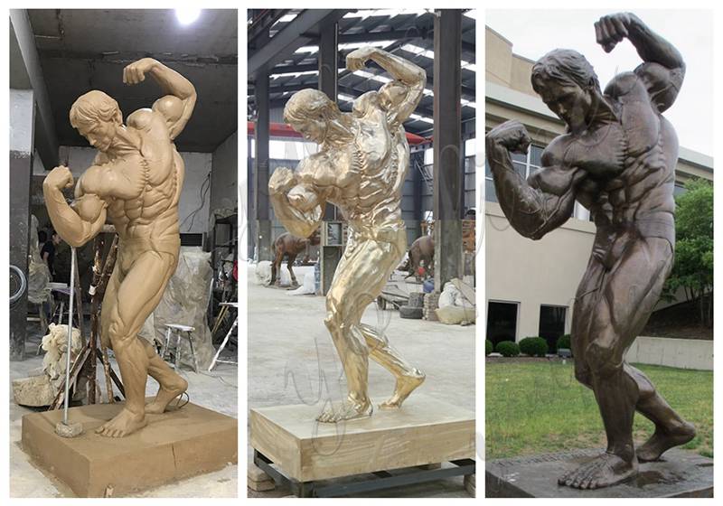 Outdoor Large Bronze Arnold Schwarzenegger Statue for Sale BOKK-893 - Bronze Famous Sculpture - 3