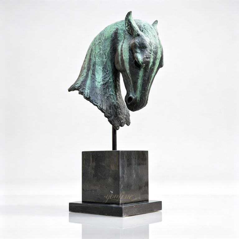 Large Green Horse Head