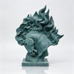 Large Horse Head Statue