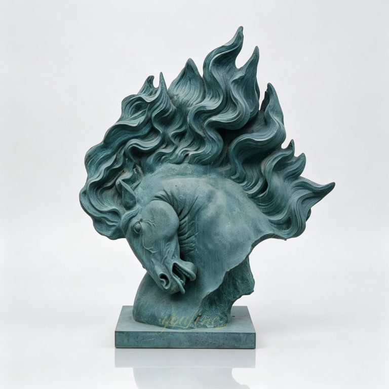 Large Horse Head Statue