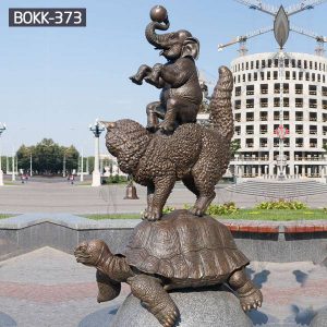 Outdoor Bronze Tortoise Cat Elephant Animal Statue Garden Decor for Sale BOKK-373