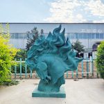 bronze Large Horse Head Statue in our factory