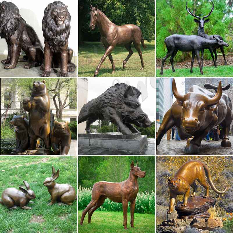 Life Size Garden Solid Bronze Wild Boar Statue for Sale BOKK-679 - Bronze Animal Sculpture - 4