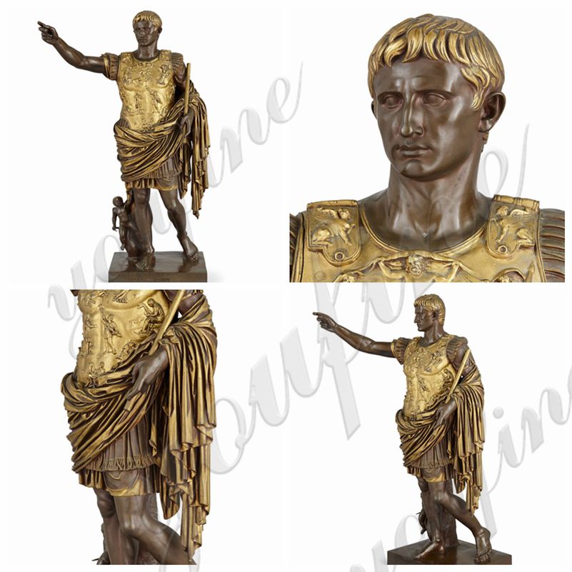 Famous Augustus Caesar Bronze Sculpture by Barbedienne for Sale BOKK-899 - Bronze Famous Sculpture - 1