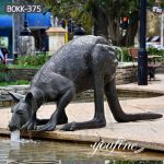 Life Size Cast Bronze Kangaroo Sculpture Garden Decor for Sale
