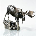 bull moose statue