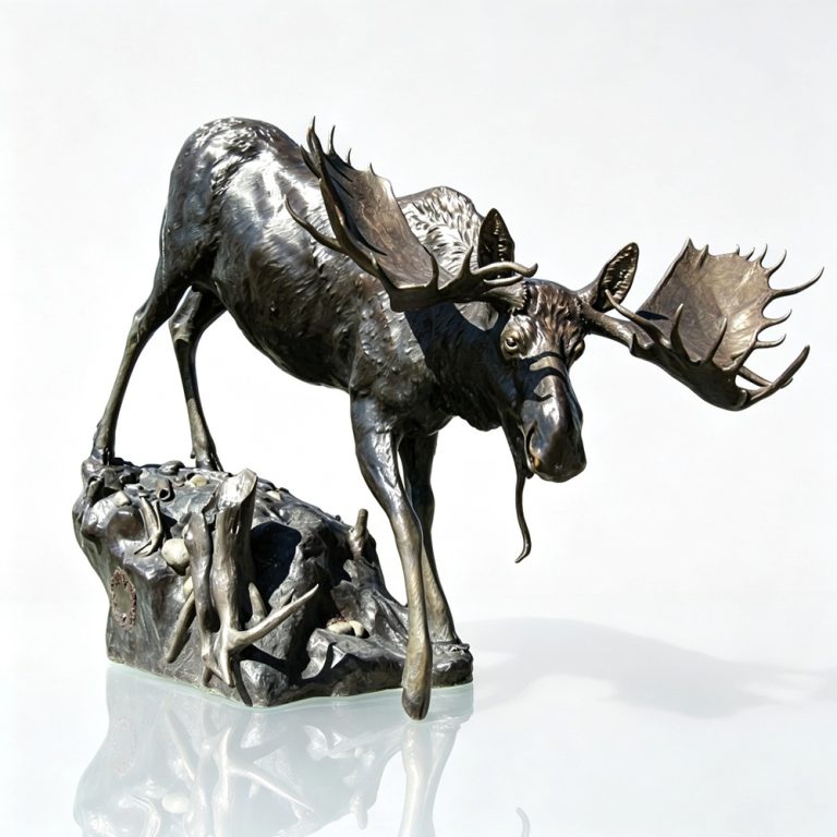 bull moose statue