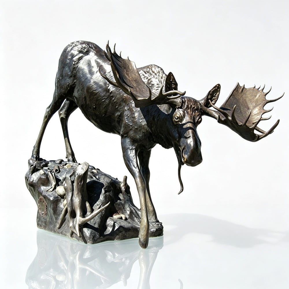bull moose statue