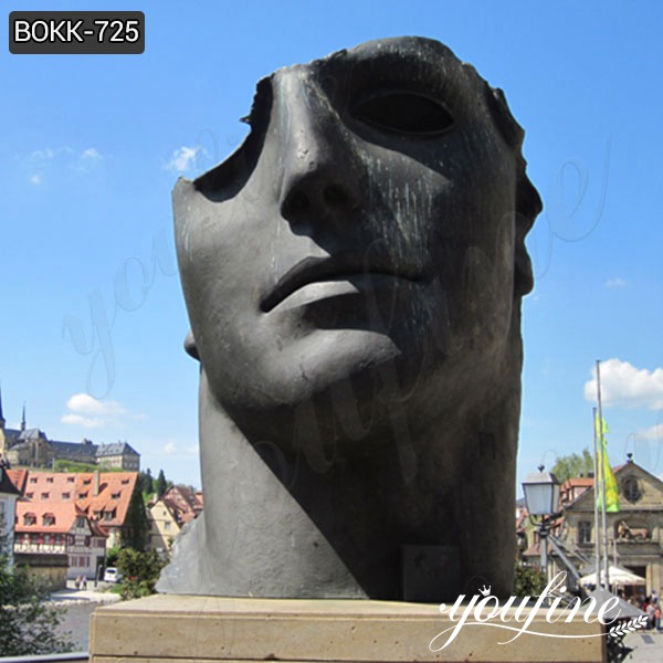 Bronze Face Sculpture by Igor Mitoraj for Sale