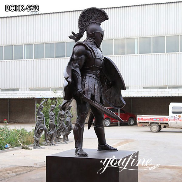 Bronze Spartan Warrior Statue Life Size Military Bronze Statue